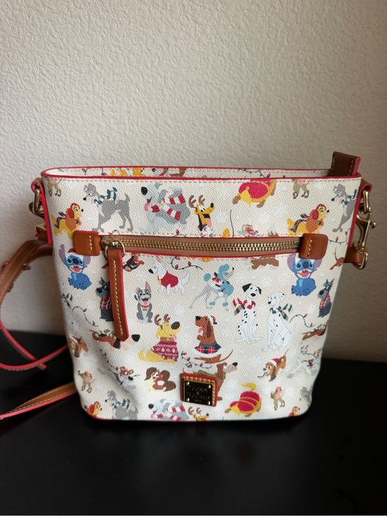 Dooney & Bourke Handbags - Dooney & Bourke Disney Christmas Santa Tails Holiday Dog Crossbody Plaid